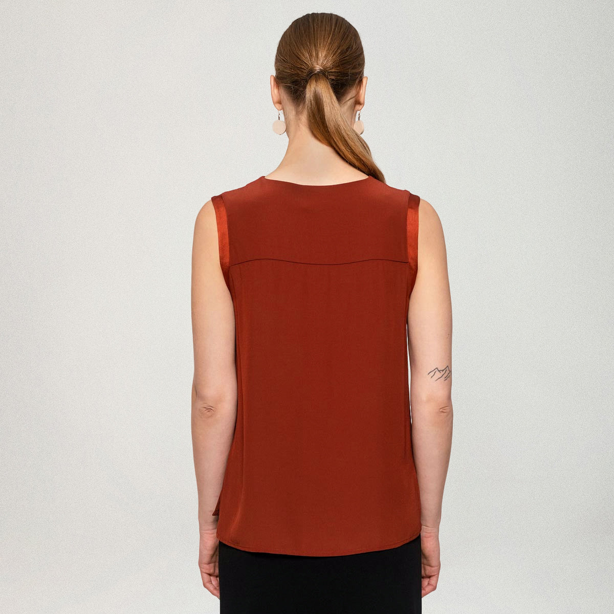 Solana top, dark copper