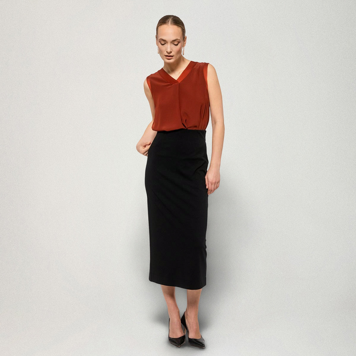 Solana top, dark copper