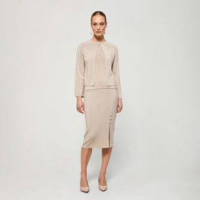 Alessia knit skirt, beige
