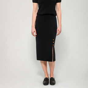 Alessia knit skirt, black