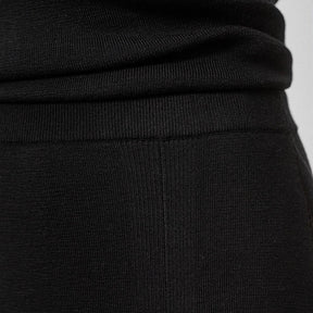 Alessia knit skirt, black