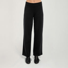Agnes knit trousers, black