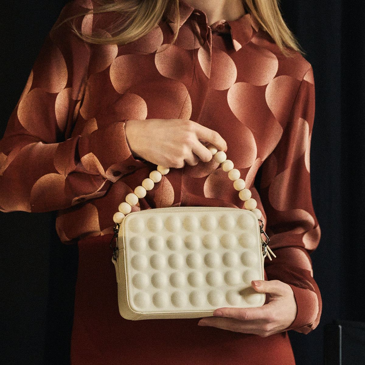 Pop shoulder bag Auri, cream