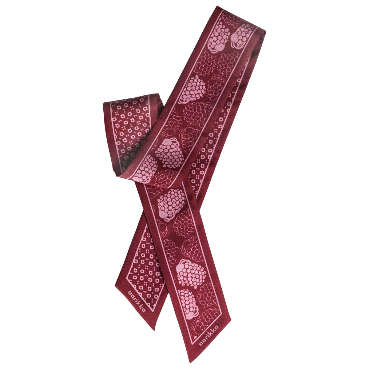 Mindi silk scarf, Ram, burgundy
