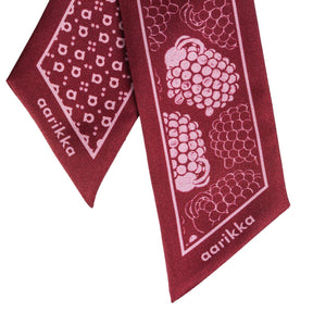 Mindi silk scarf, Ram, burgundy