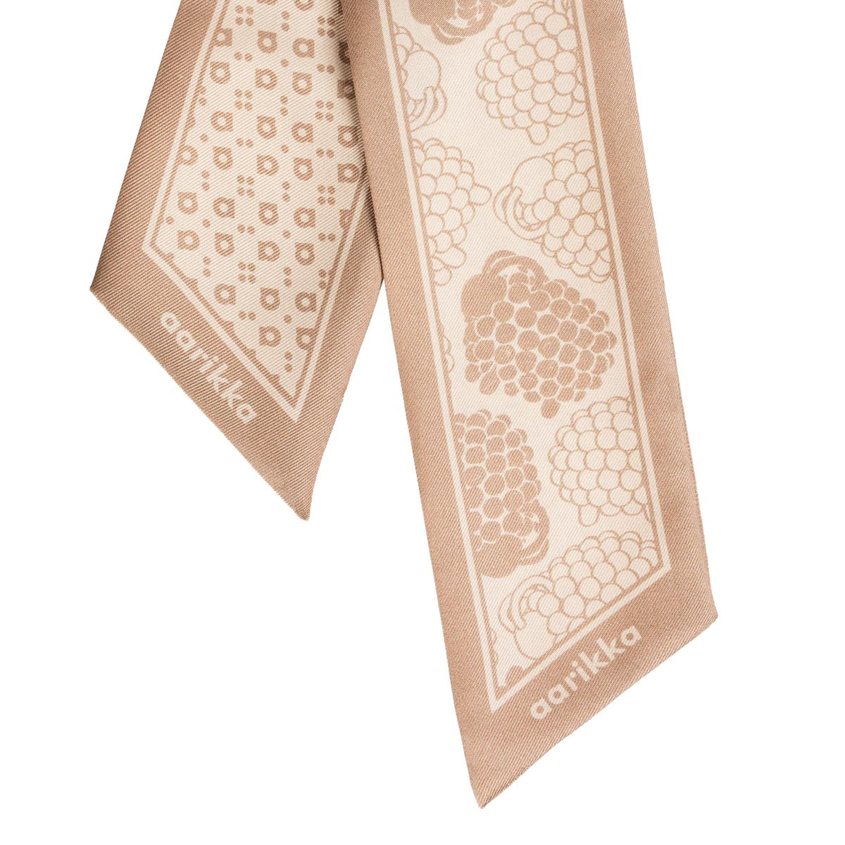 Mindi silk scarf, Ram, beige