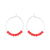 Laila earrings, red
