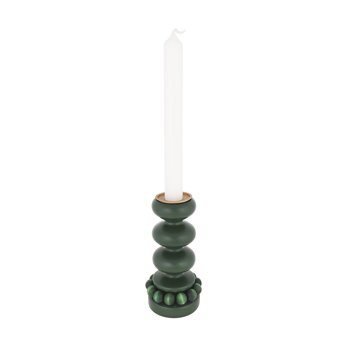 Linna candleholder, moss green
