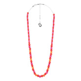 Lydia necklace, shades of red