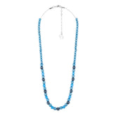 Lydia necklace, shades of blue