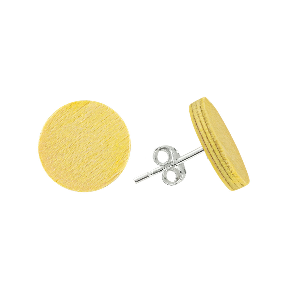 Nektariini earrings, citron yellow