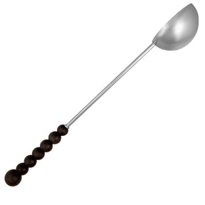 Nuppu sauna ladle, silver and black