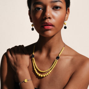 Minea necklace, yellow