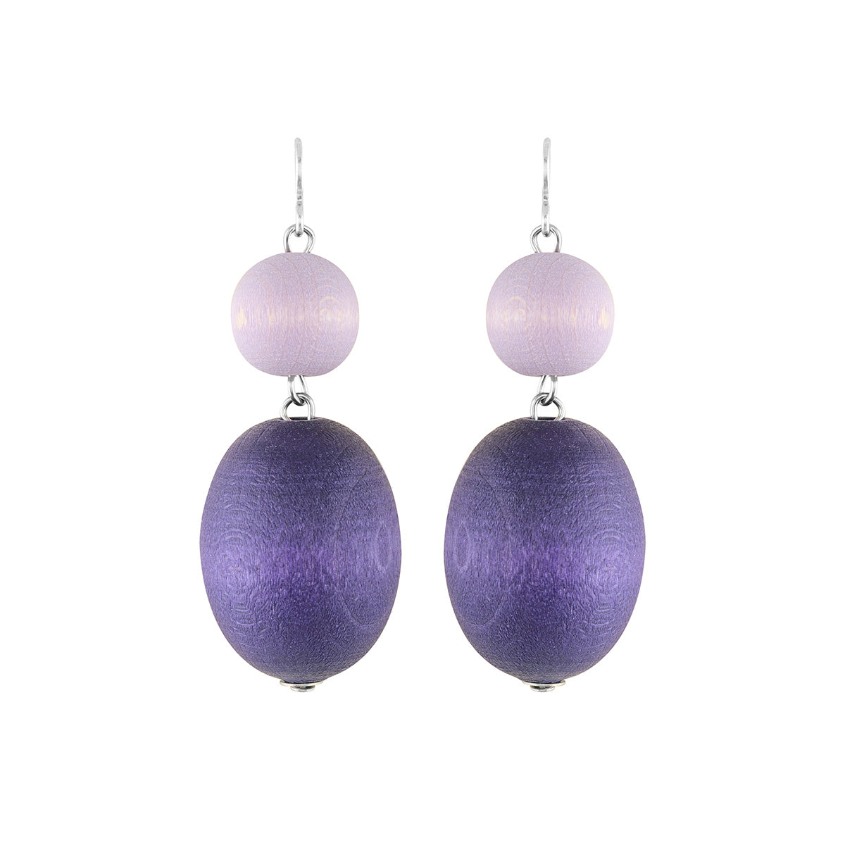 Taateli earrings, purple