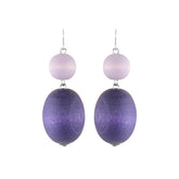 Taateli earrings, purple