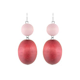 Taateli earrings, red