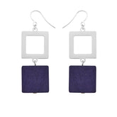 Adele earrings, purple