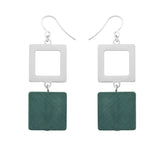 Adele earrings, teal