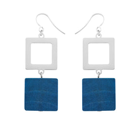 Adele earrings, blue