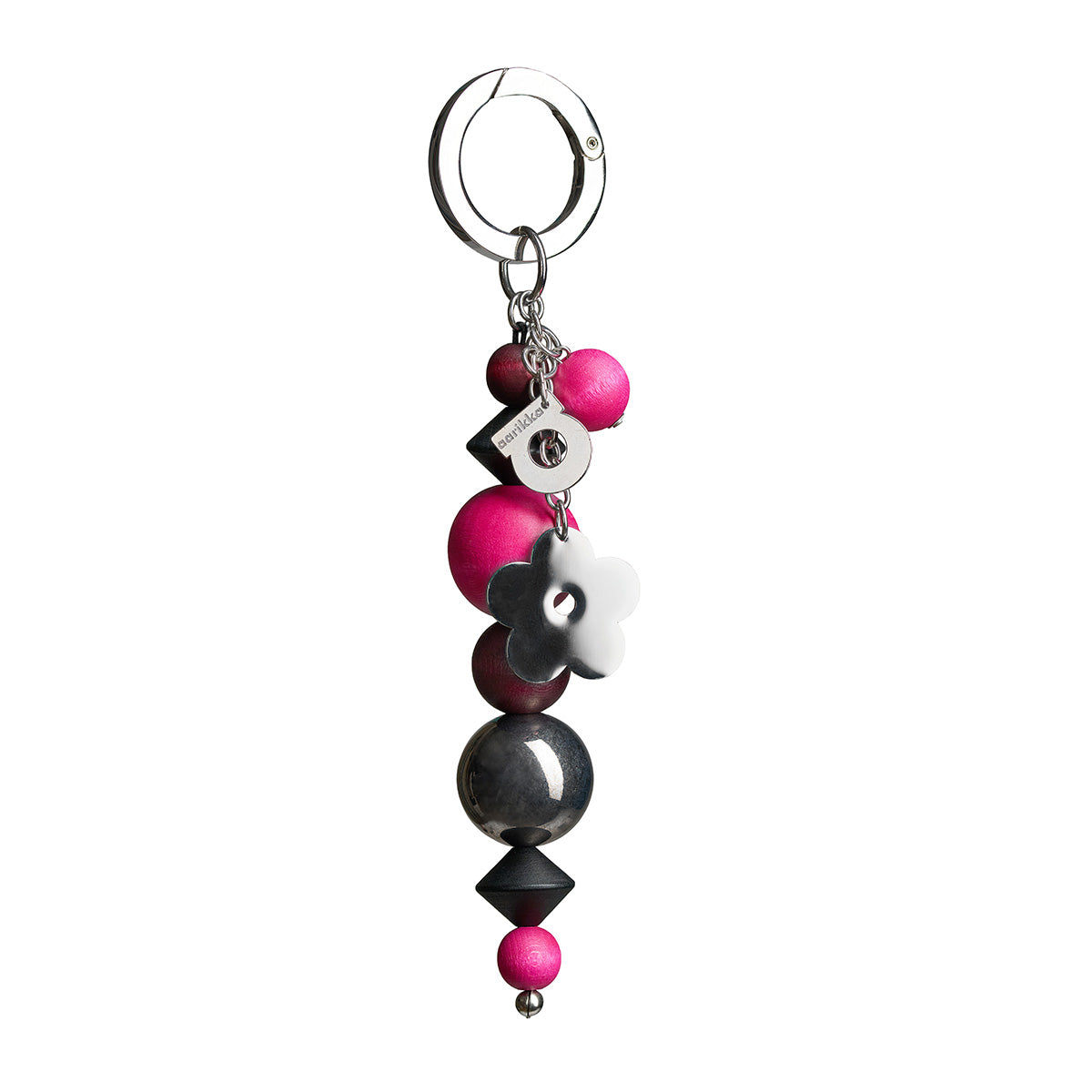 Lemmikki bag charm, red and pink