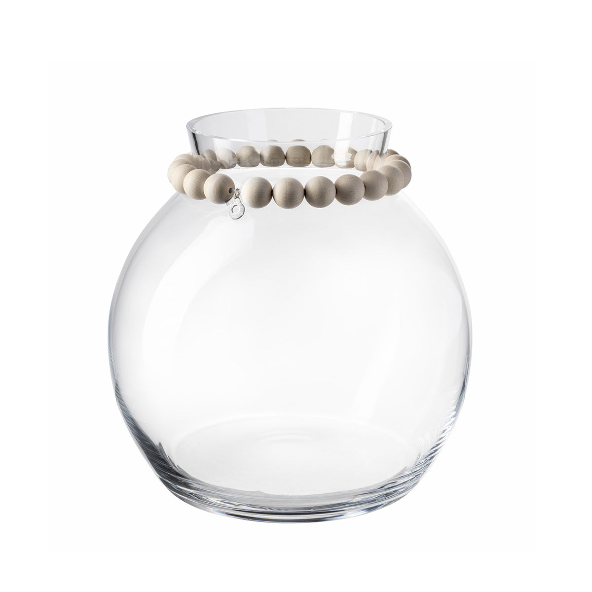 Pore glass vase, 22 cm, ecru