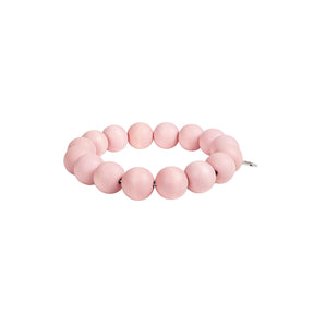 Pore wooden wreath for 16 cm Kupla vase, light pink