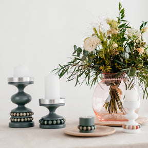 Keisarinna candleholder, green