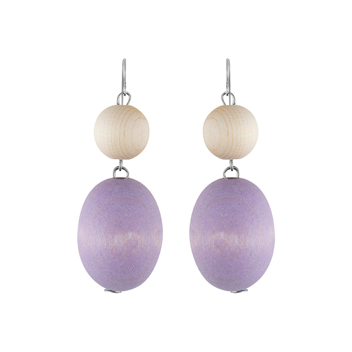 Taateli earrings, lavender