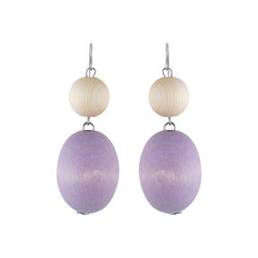 Taateli earrings, lavender