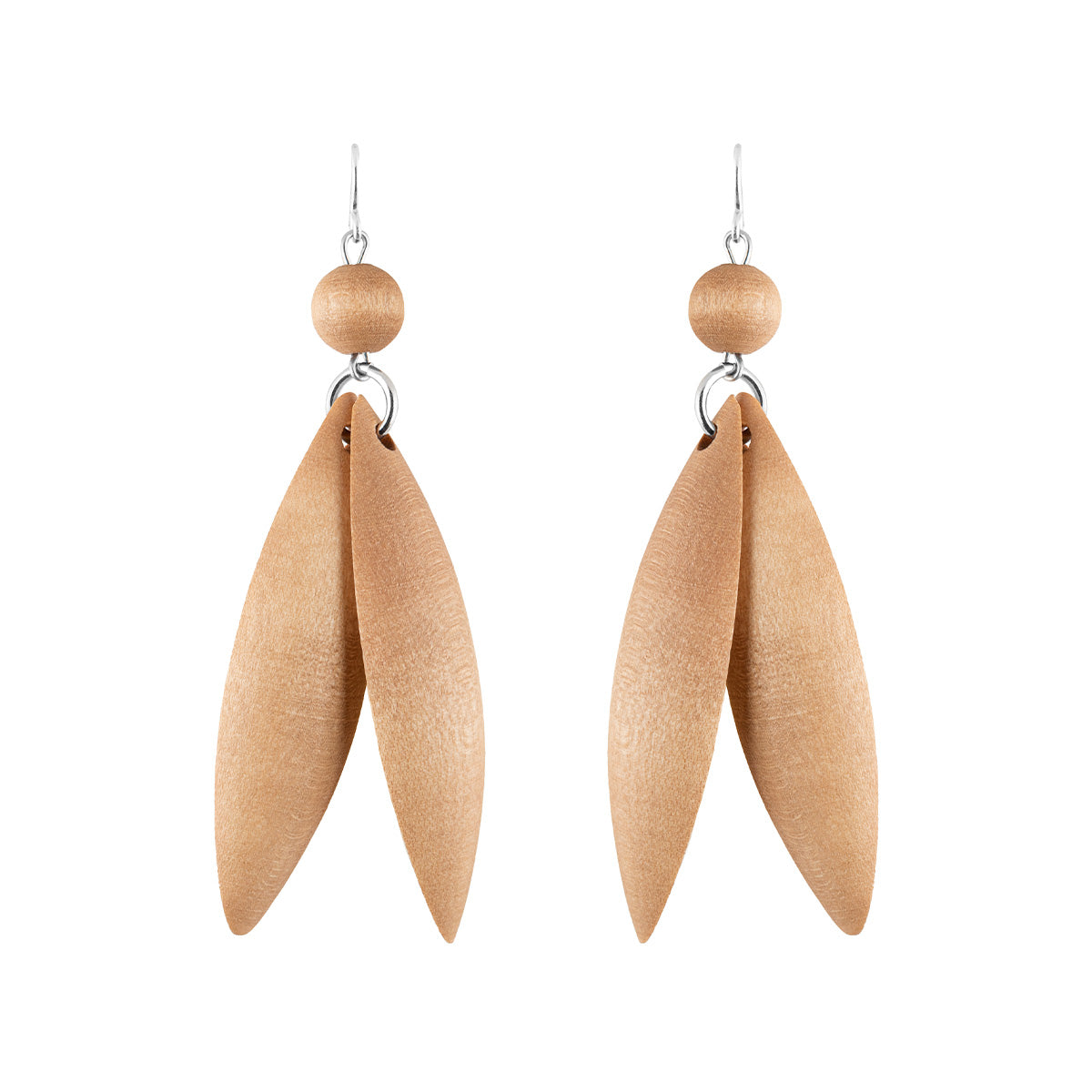 Jalava earrings, light brown