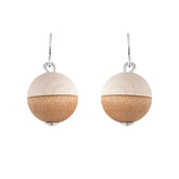 Leila earrings, brown