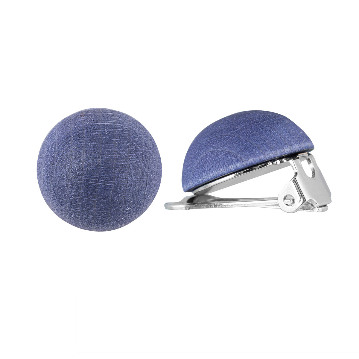 Nappi clip-on earrings, violet