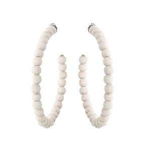 Sofia earrings, ecru