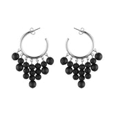 Gisella earrings, black