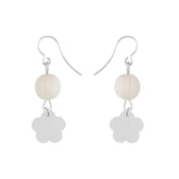 Minea earrings, ecru