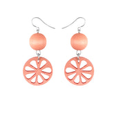 Mandariini earrings, orange