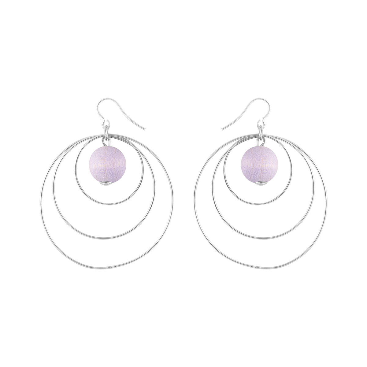 Piruetti earrings, lavender