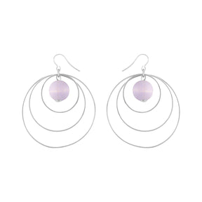 Piruetti earrings, lavender