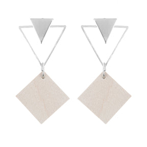 Evita earrings, ecru