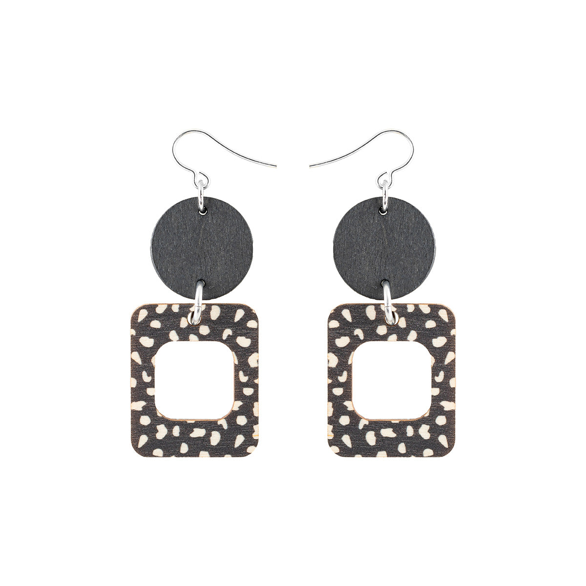 Malviina earrings, black