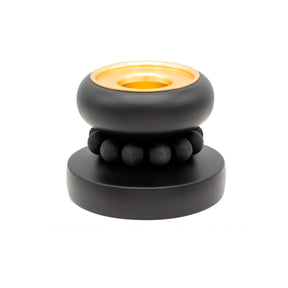 Miniprinssi candleholder, black and gold