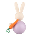 Jänö wooden figurine, 8,5 cm, lavender