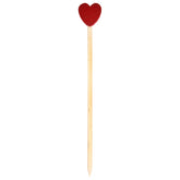Sydän decoration stick, red