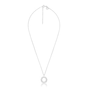 Yllätys necklace, Circle, silver