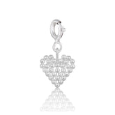 Yllätys charm Heart, silver