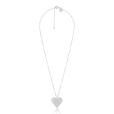 Yllätys necklace Heart, medium, silver