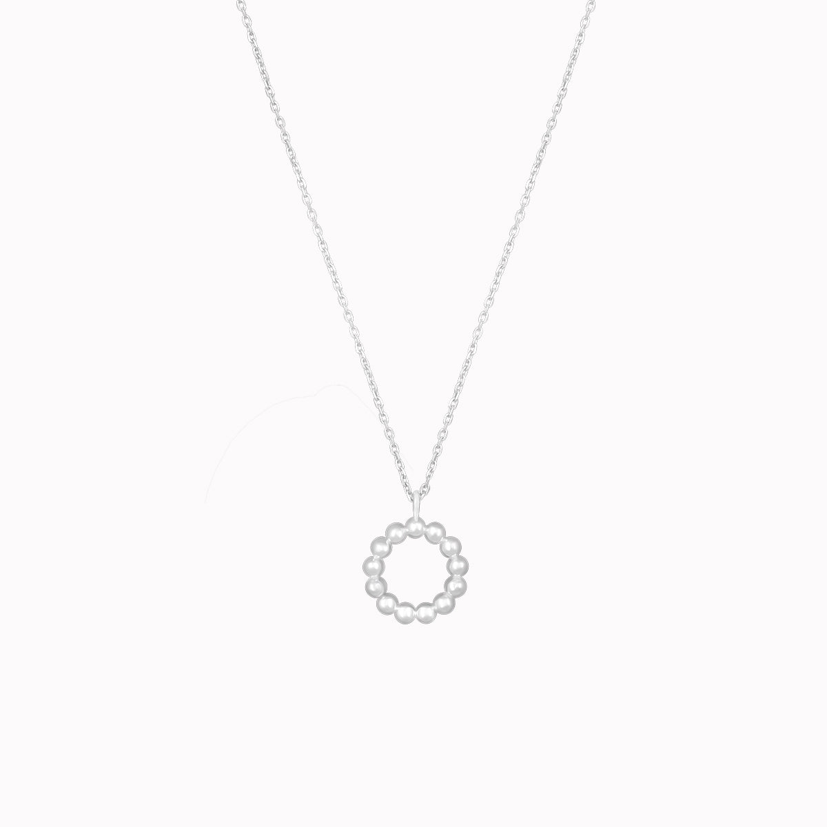 Yllätys necklace, Circle, silver