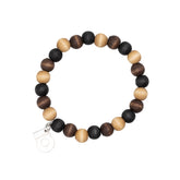 Ariel bracelet, black and brown