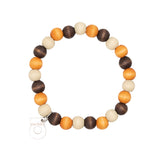 Ariel bracelet, orange and brown