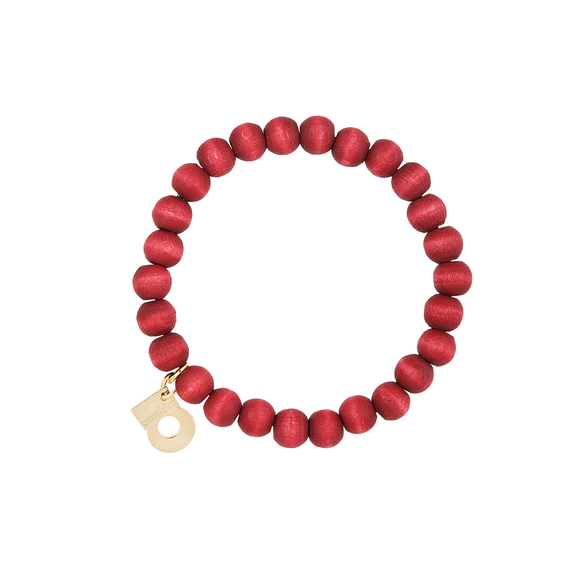 Ariel bracelet, wine red and gold